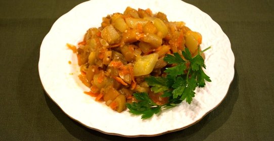 Рагу из баклажанов вкусное