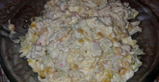 Салат с крабовым мясом