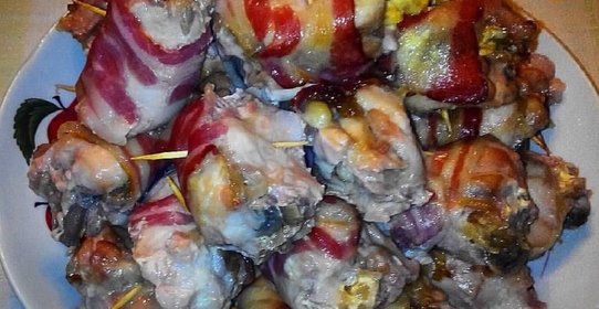 Рулетики в беконе