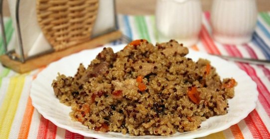Киноа с мясом