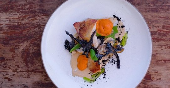 Цесарка в грибном рагу