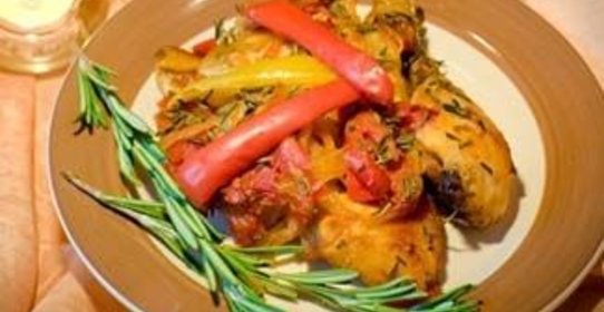 Курица по-итальянски с овощами и ароматными травами