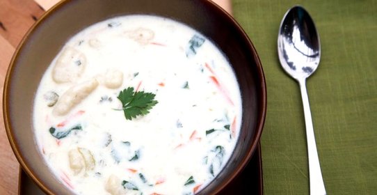 Куриный суп с галушками