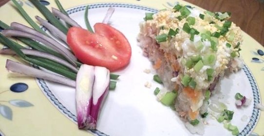 Мимоза с тунцом