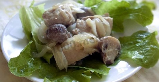 Филе индейки с грибами