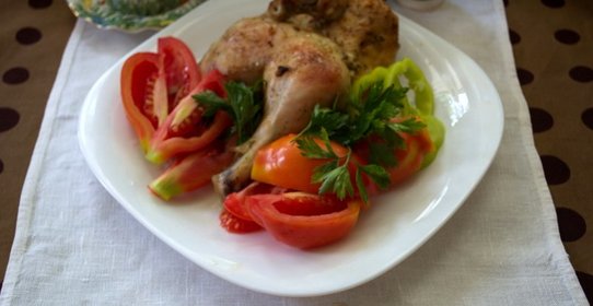 Диетическая курица в духовке