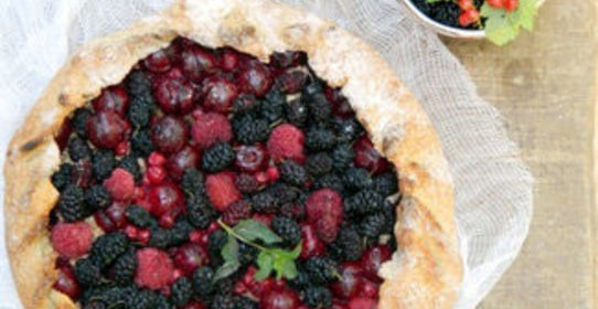 Диетическая ягодная галета-пирог