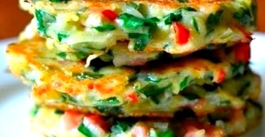 Драники с овощами