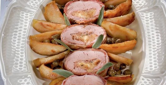 Свиная вырезка с сыром