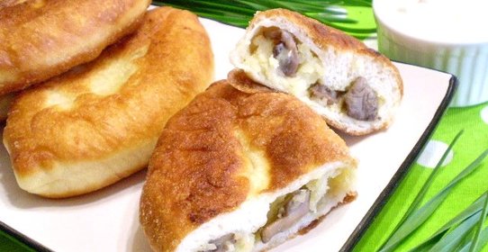 Пирожки постные с грибами