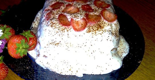 Пирог-минутка в микроволновке