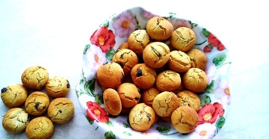 Банановое печенье с изюмом