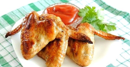 Крылышки в остром соусе