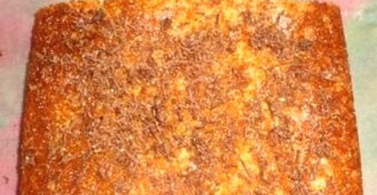 Пирог с маком и яблочным повидлом