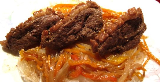 Бефстроганов из лосятины