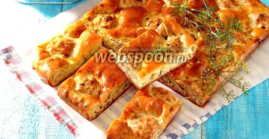 Пирог с рыбными фрикадельками