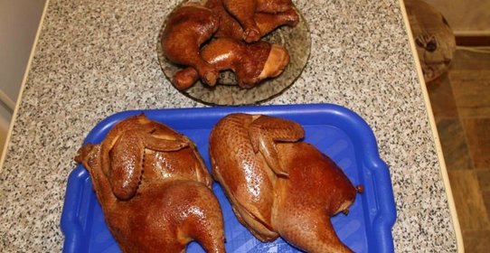 Курица горячего копчения