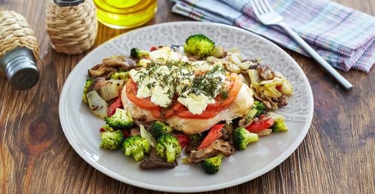 Курица, запеченная с сыром