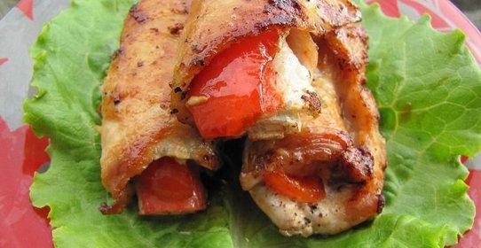 Мясные рулетики с начинкой