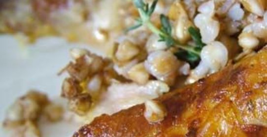 Цыпленок, фаршированный гречкой