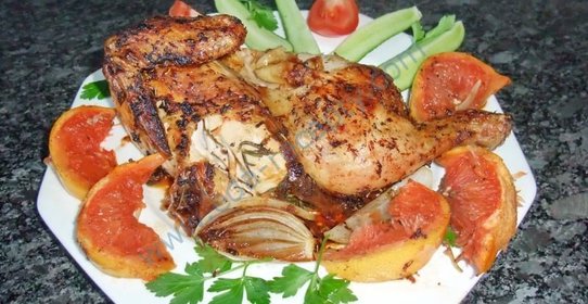 Курица с грейпфрутом
