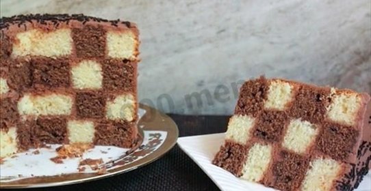 Шахматный торт