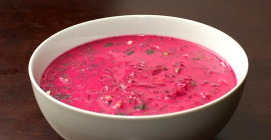 Литовский холодный борщ