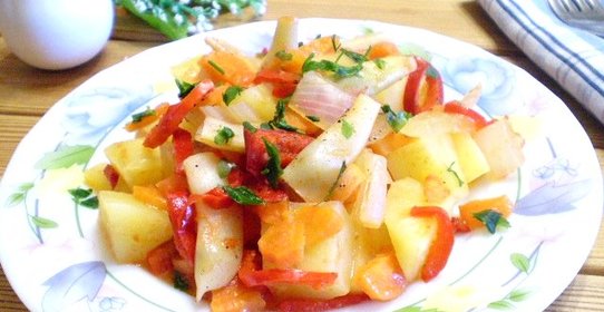 Рагу с фасолью