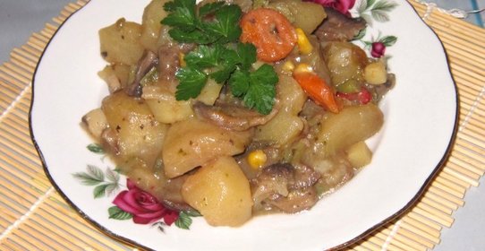 Овощи запеченные в горшочке