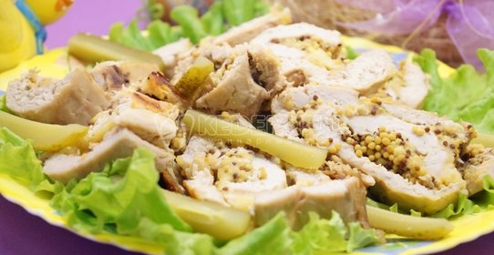 Куриный рулет с французской горчицей