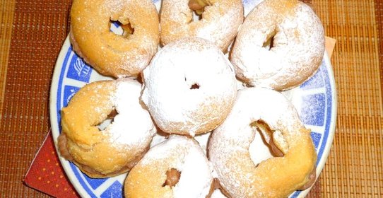 Заварные кольца с шоколадным кремом