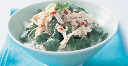 Куриное филе с кориандром и мятой