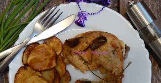 Курица запеченная в масле