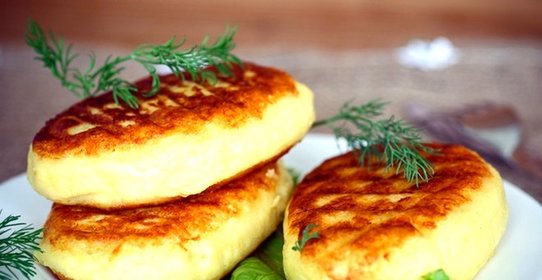 Картофельные котлеты с брынзой