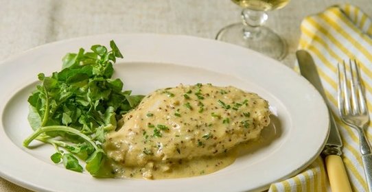 Курица под горчичным соусом