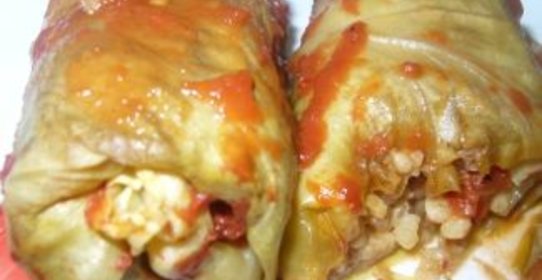 Пряные голубцы с булгуром