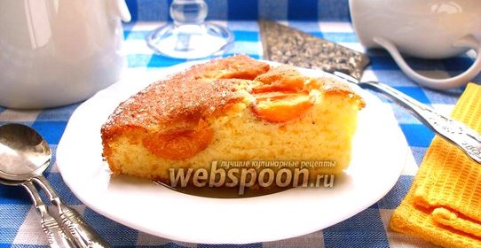 Сахарный абрикосовый пирог