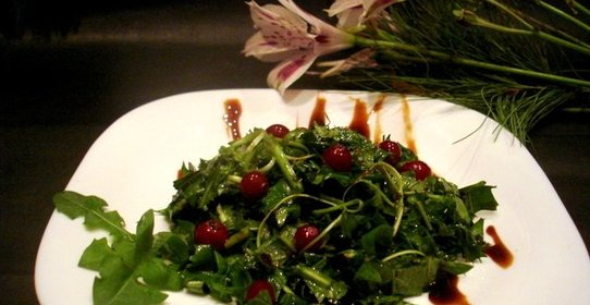 Салат из одуванчиков