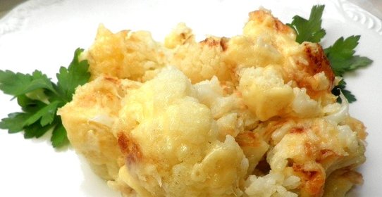 Цветная капуста жареная с сыром