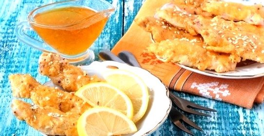 Куриное филе в сырно-кунжутной шубке