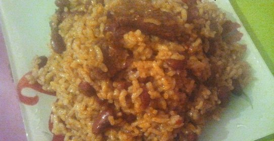 Плов с мясом и с фасолью в мультиварке