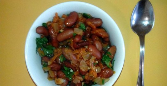 Лобио из красной фасоли