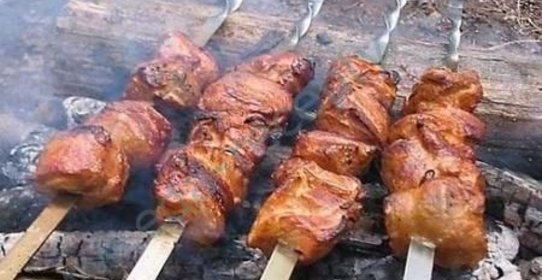 Шашлык на костре