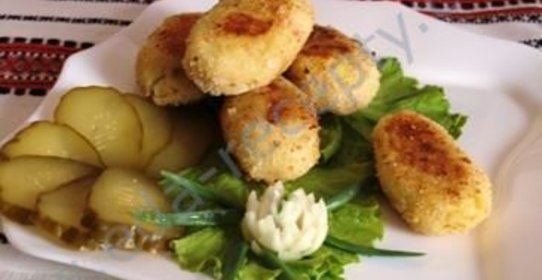 Постные картофельные зразы с грибами