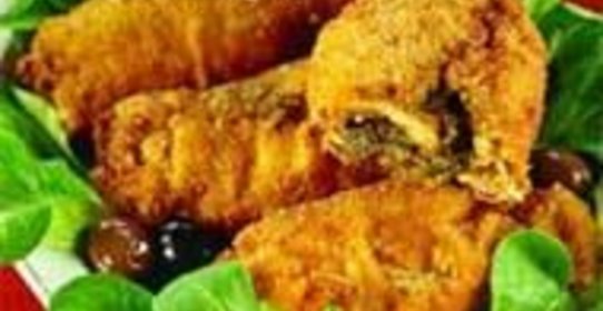 Котлета по-киевски с помидорами