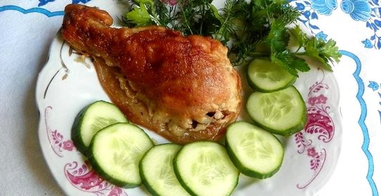 Куриная голень в тесте