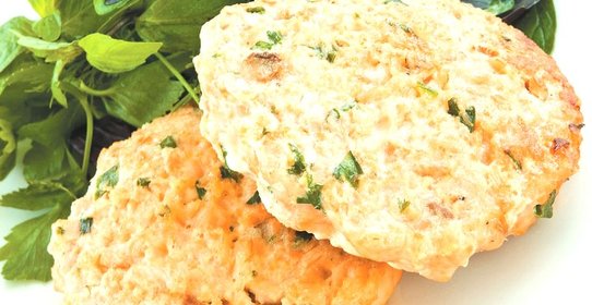 Котлеты из фарша лосося