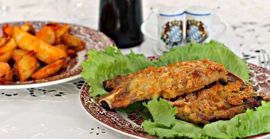 Отбивные из мяса свинины в духовке