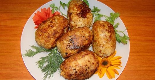 Мясные зразы с яйцом