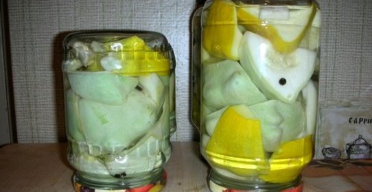 Маринованные патисоны с лимонной кислотой